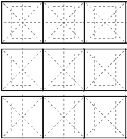 小字描红字格模板