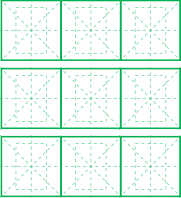 大字描红字格模板